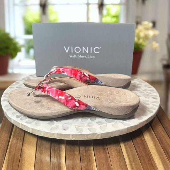 Vionic Cassie Orthotic Slip-On Sandals Arch Support Flip Flop Comfort Women’s 9 - Picture 7 of 13